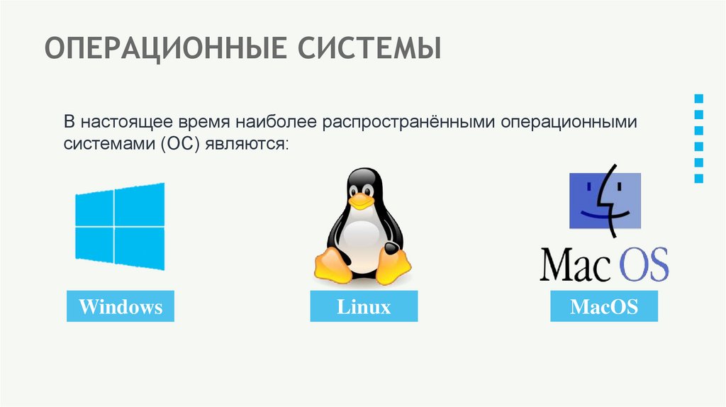 ОПЕРАЦИОННЫЕ СИСТЕМЫ