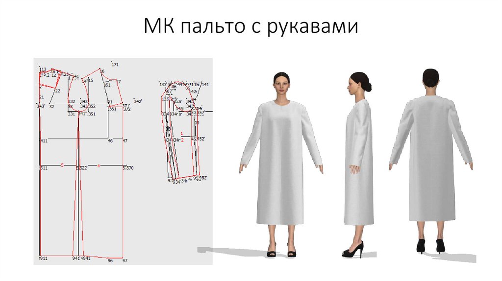 МК пальто с рукавами