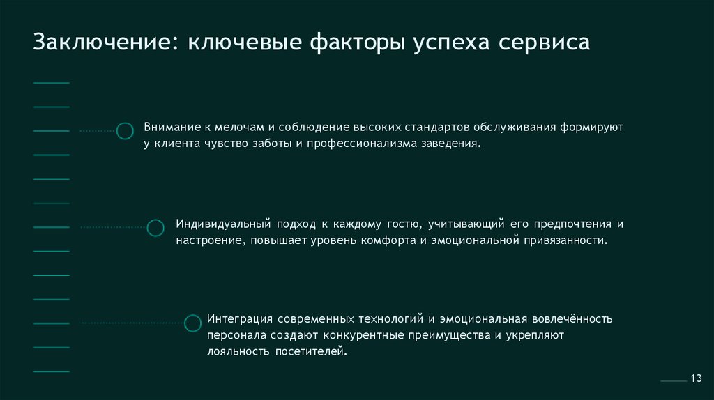 Заключение: ключевые факторы успеха сервиса
