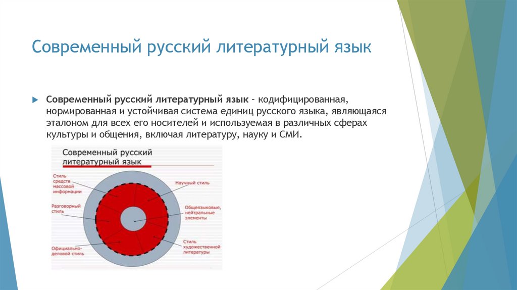 Современный русский литературный язык