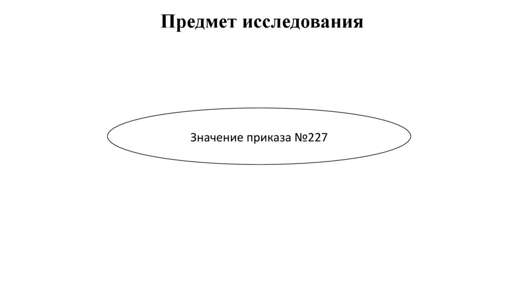 Предмет исследования