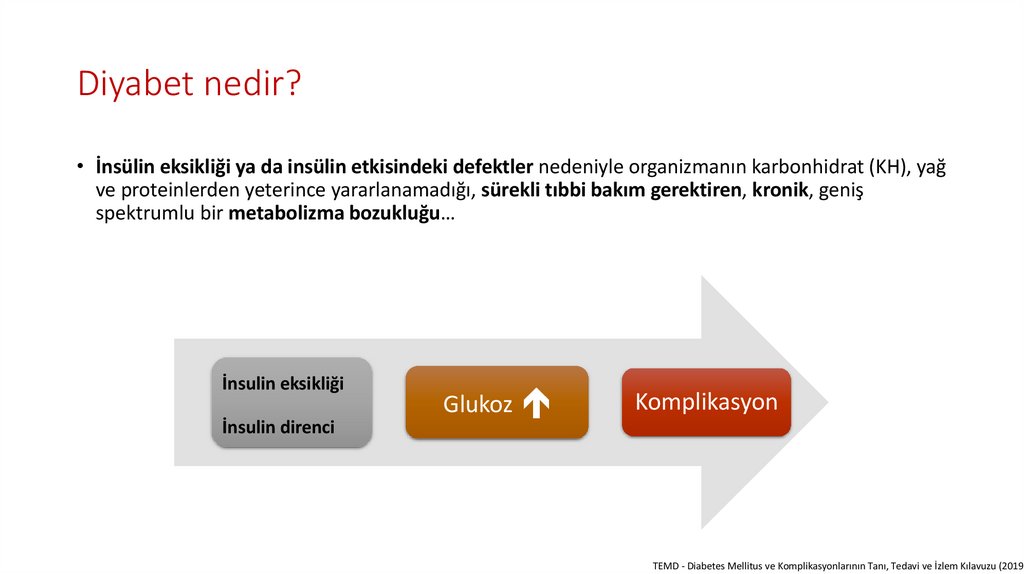 Diyabet nedir?