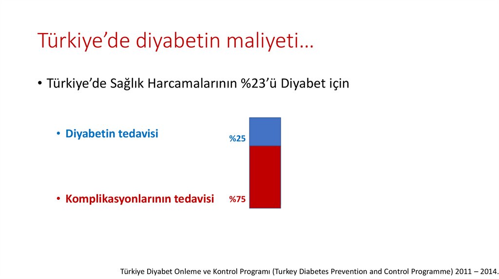 Türkiye’de diyabetin maliyeti…