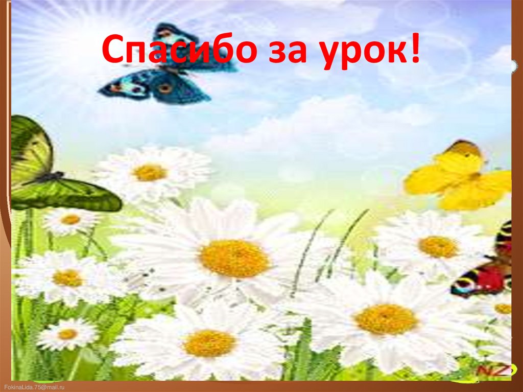 Спасибо за урок!