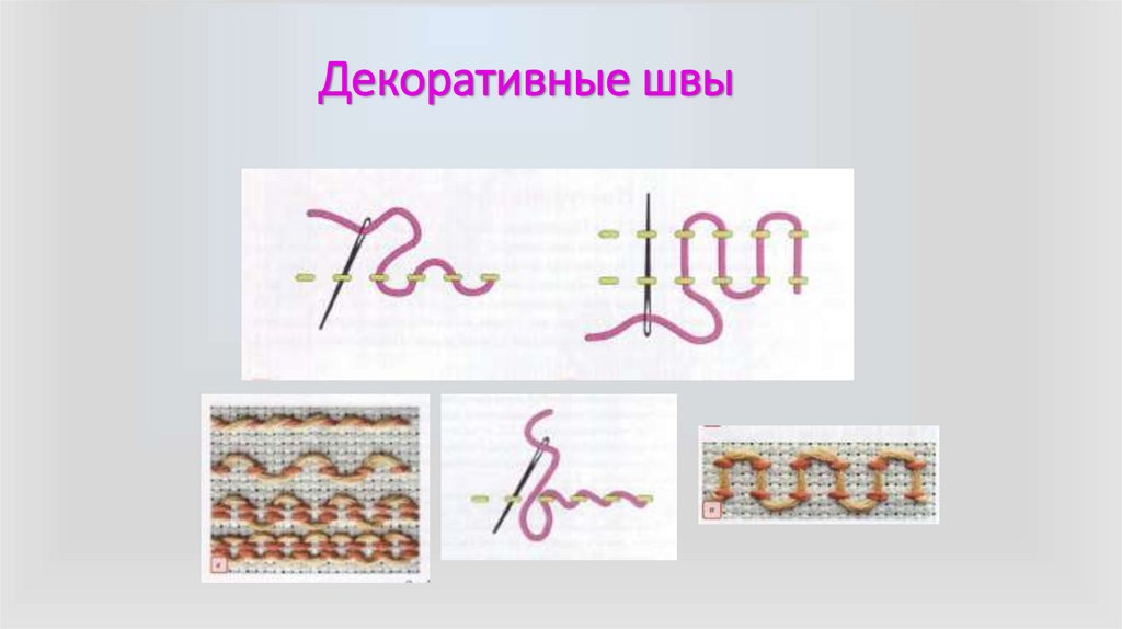 Декоративные швы