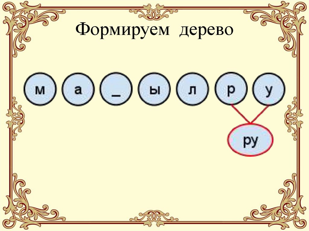 Формируем дерево