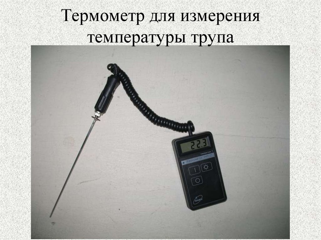 Термометр для измерения температуры трупа