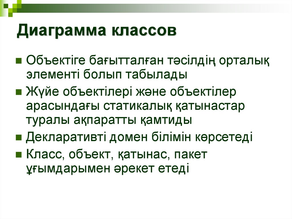 Диаграмма классов