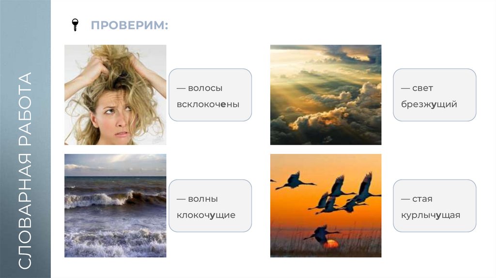 СЛОВАРНАЯ РАБОТА