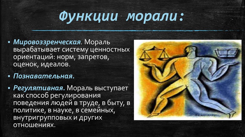 Функции морали: