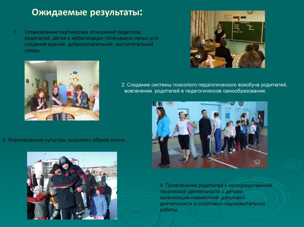 Ожидаемые результаты: