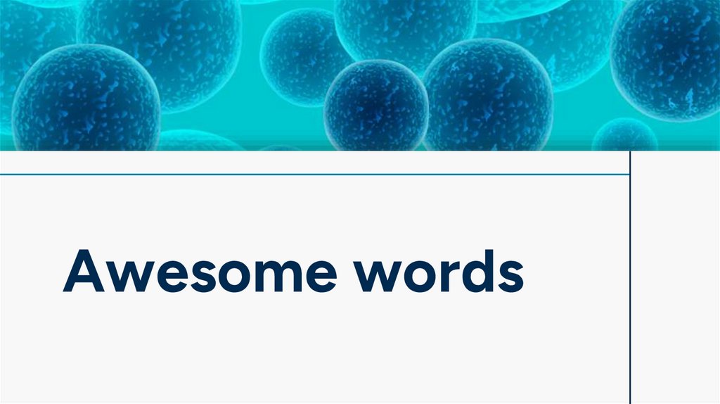 Awesome words