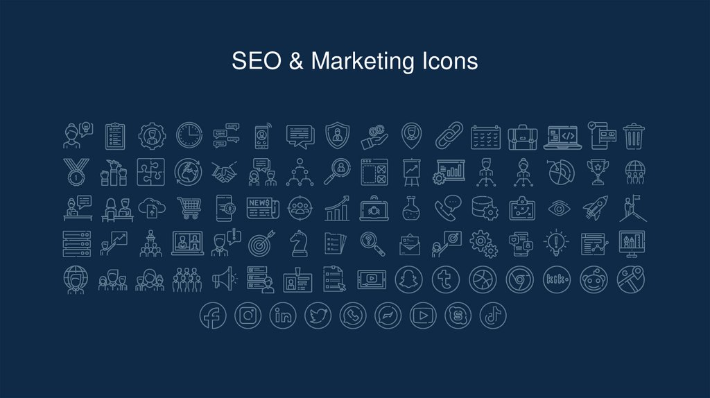 SEO & Marketing Icons