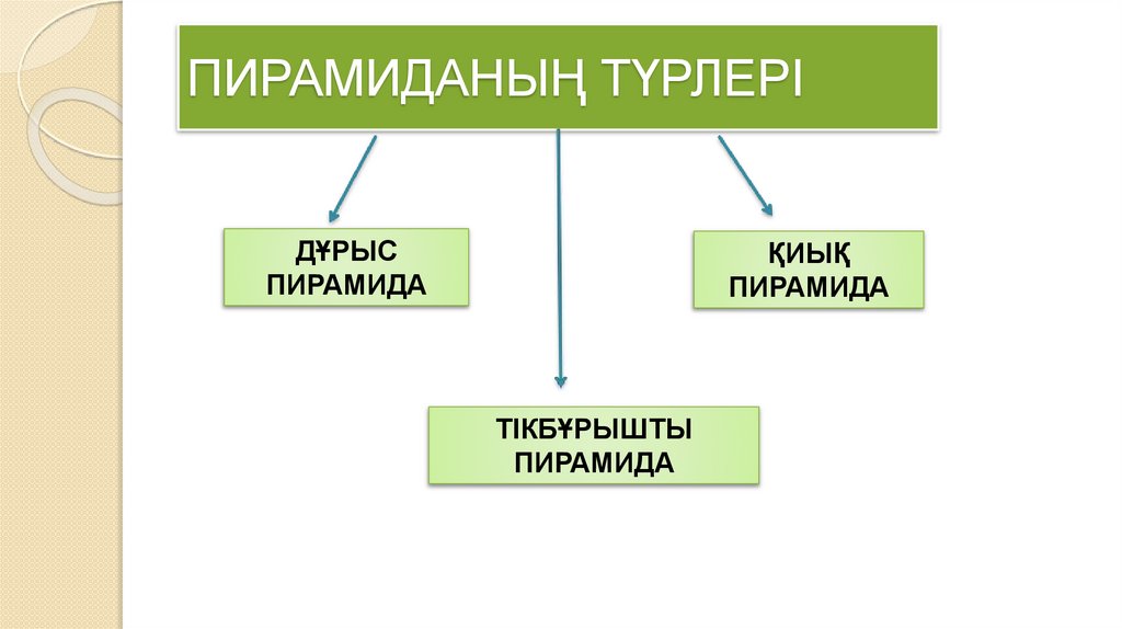 ПИРАМИДАНЫҢ ТҮРЛЕРІ