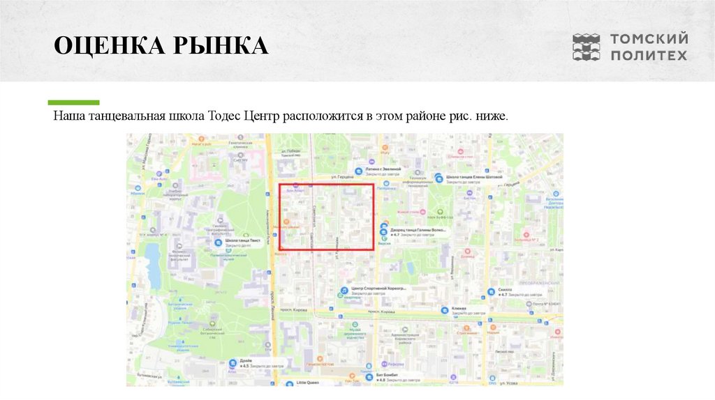 ОЦЕНКА РЫНКА