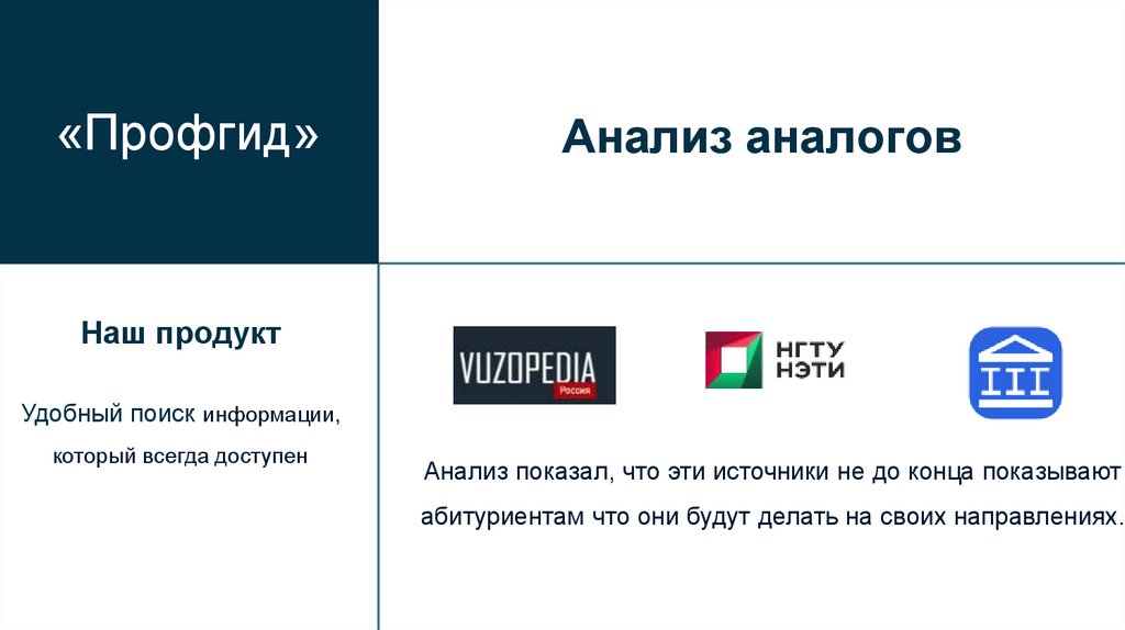 Анализ аналогов