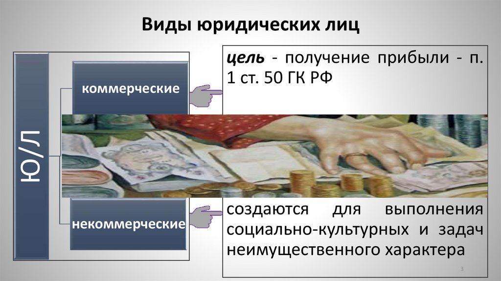 Виды юридических лиц