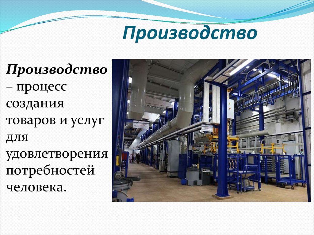 Производство