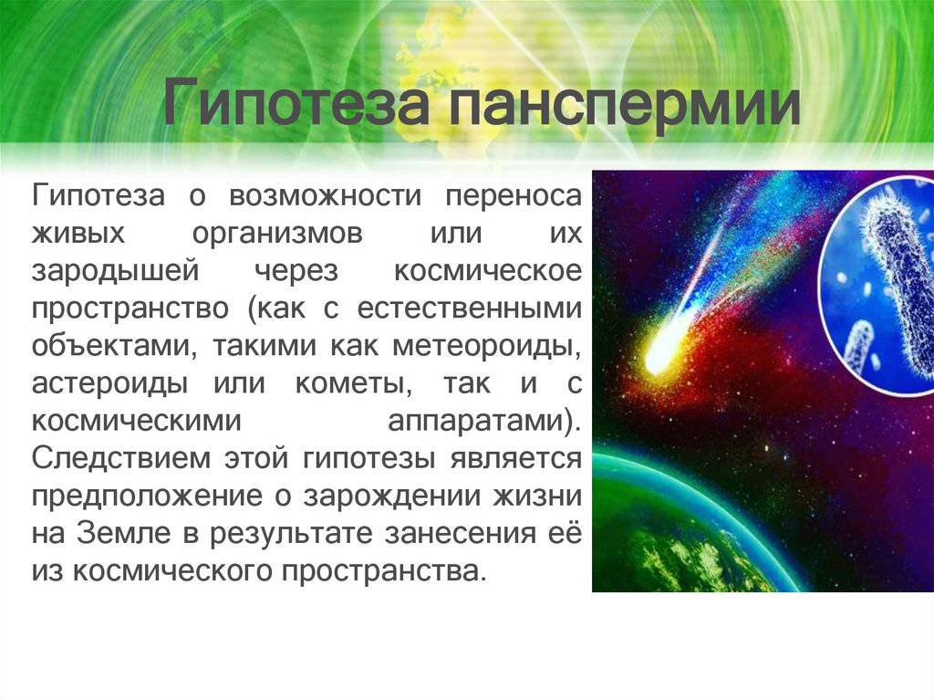 Гипотеза панспермии