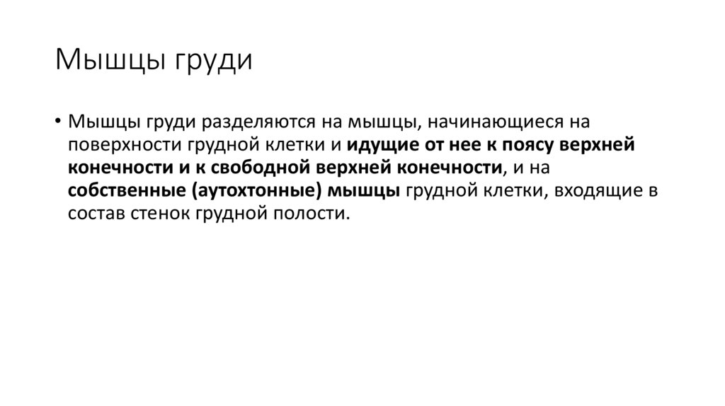 Мышцы груди