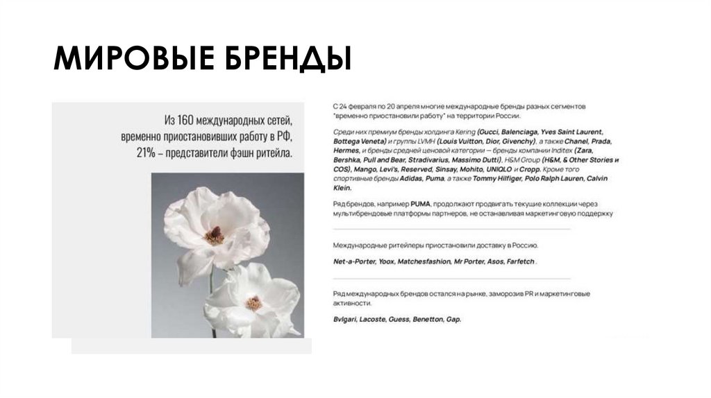 МИРОВЫЕ БРЕНДЫ