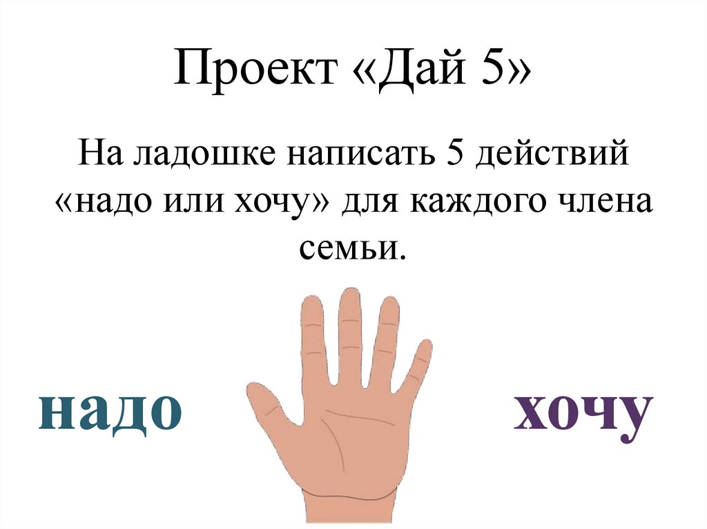 Проект «Дай 5»