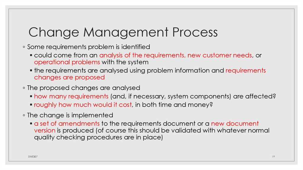 Change Management Process