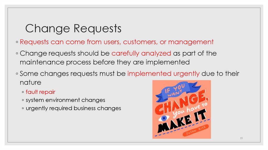 Change Requests
