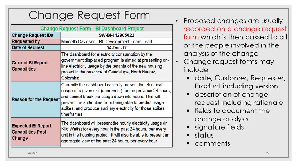 Change Request Form