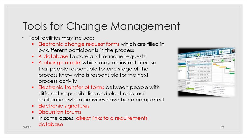 Tools for Change Management