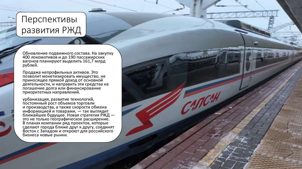 Перспективы развития РЖД