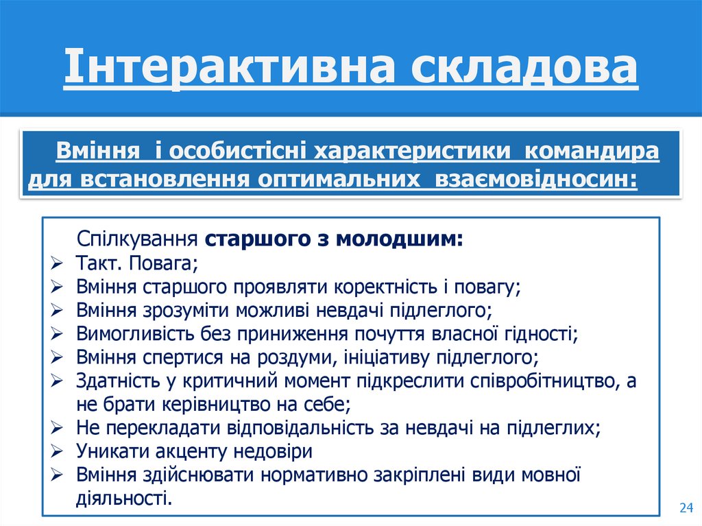 Інтерактивна складова