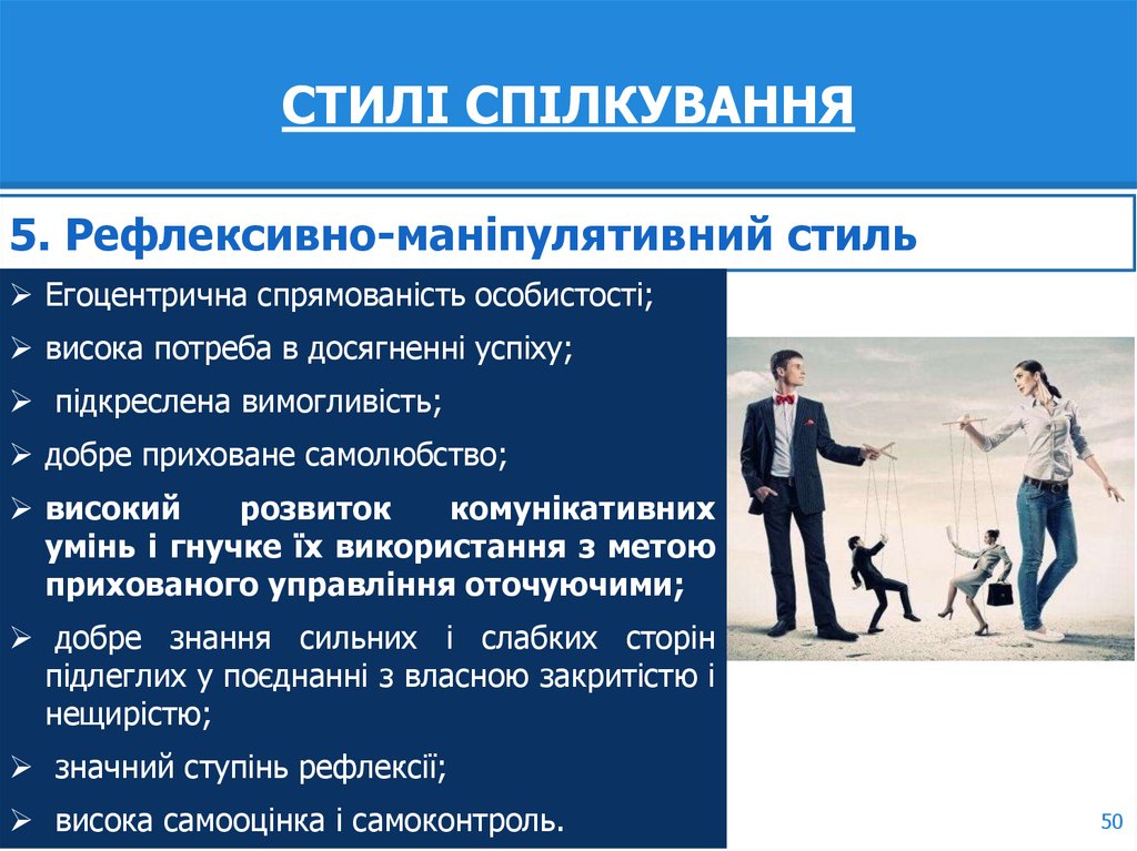 СТИЛІ СПІЛКУВАННЯ