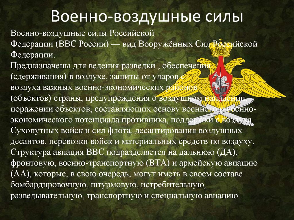 Военно-воздушные силы