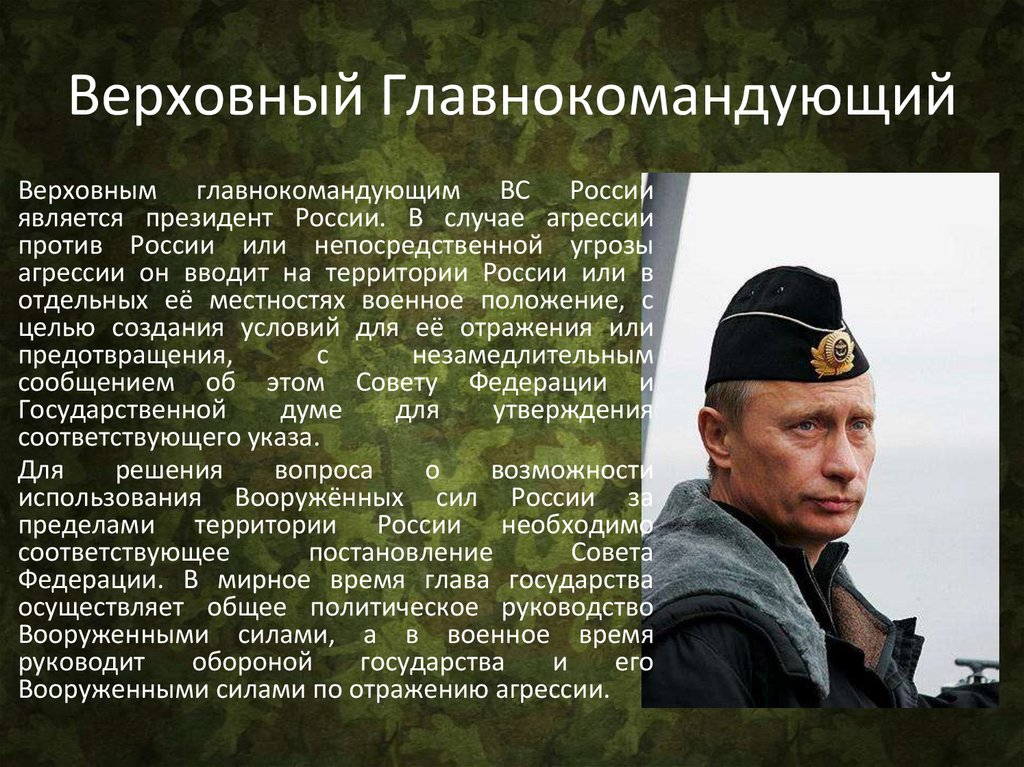 Верховный Главнокомандующий