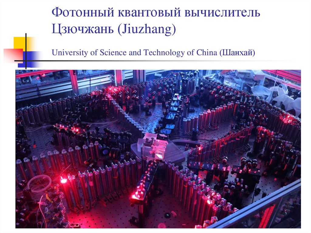 Фотонный квантовый вычислитель Цзючжань (Jiuzhang) University of Science and Technology of China (Шанхай) 
