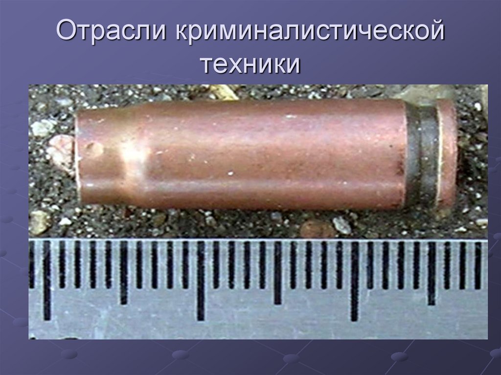 Отрасли криминалистической техники