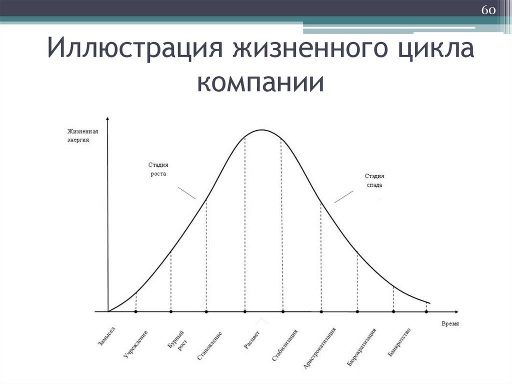 Иллюстрация жизненного цикла компании