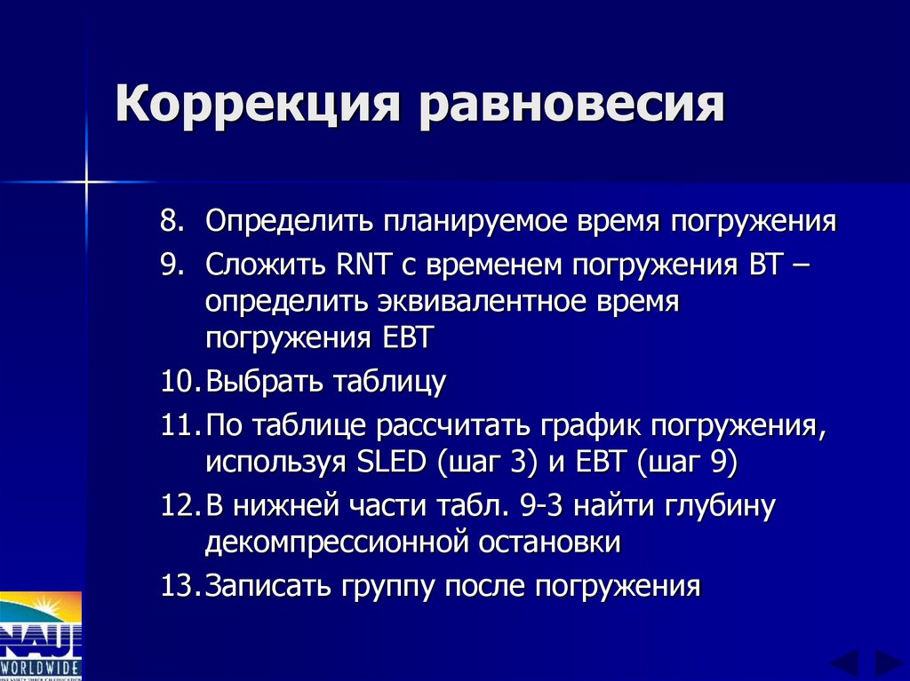 Коррекция равновесия