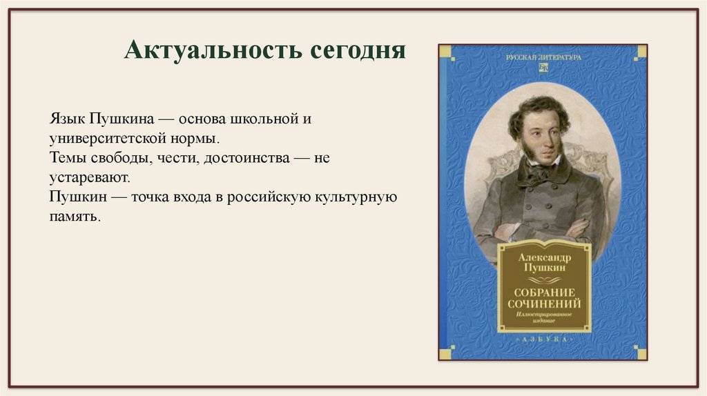 Актуальность сегодня