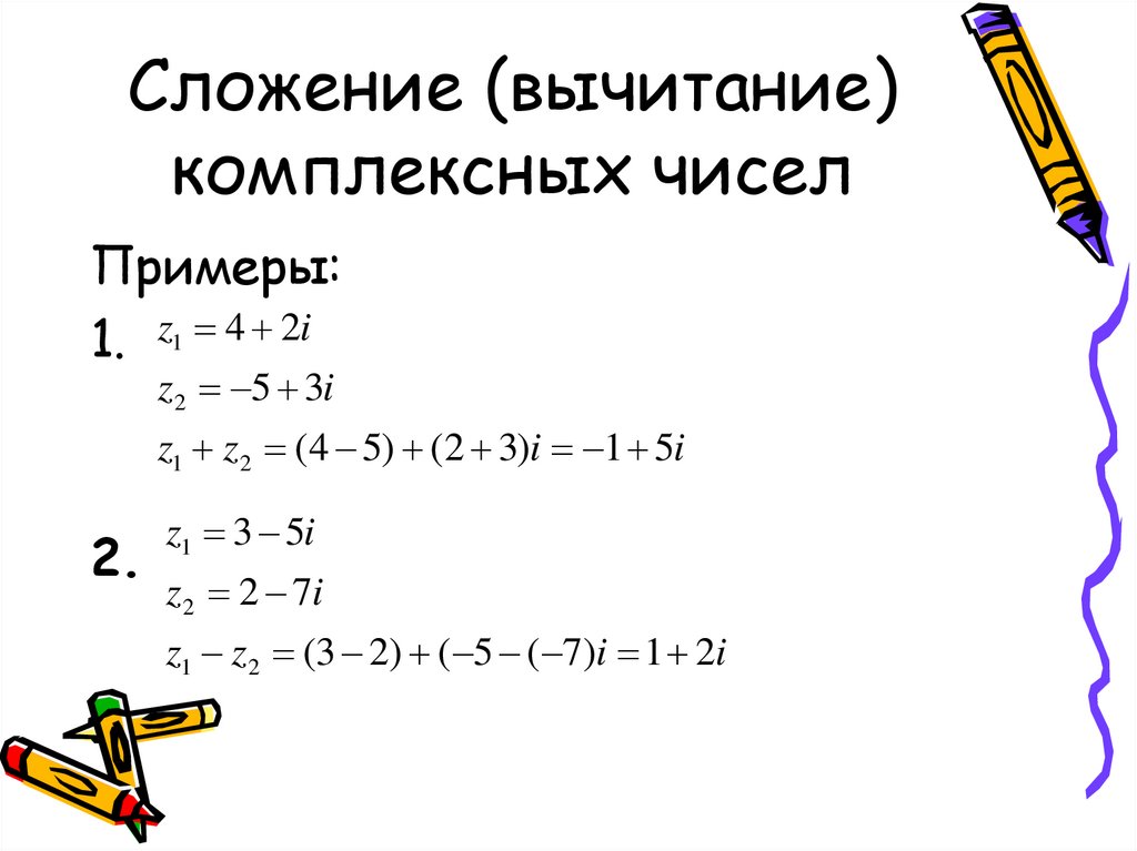 Сложение (вычитание) комплексных чисел
