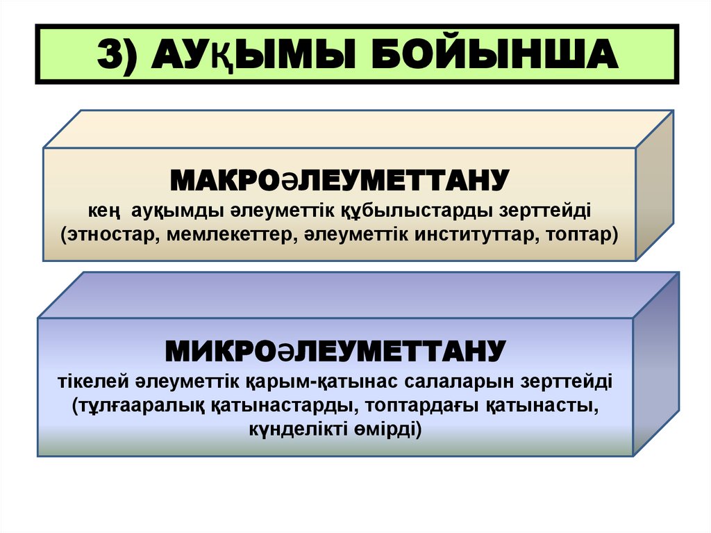 3) АУҚЫМЫ БОЙЫНША