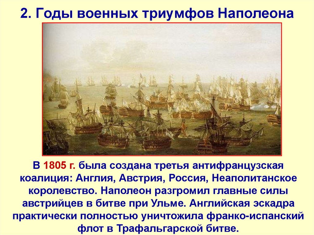 2. Годы военных триумфов Наполеона