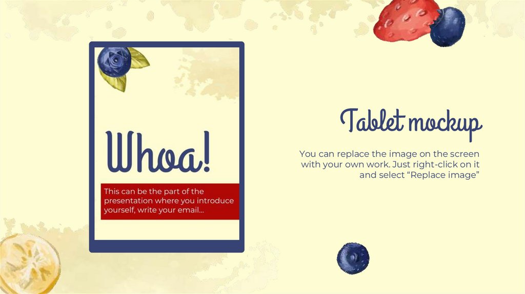 Tablet mockup