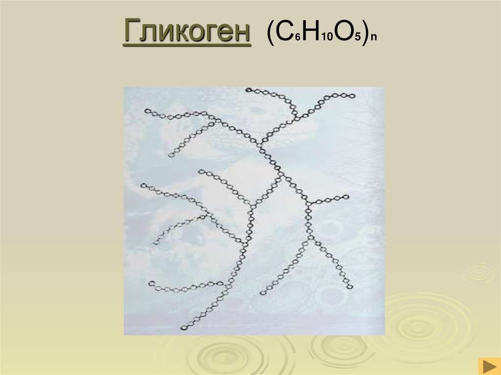 Гликоген (С6Н10О5)n