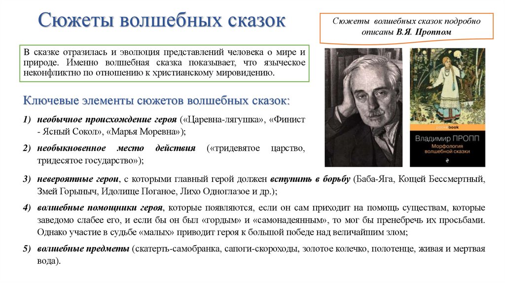 Сюжеты волшебных сказок