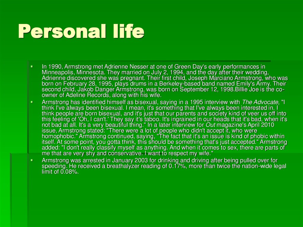 Personal life