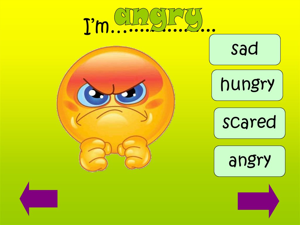 I’m…................