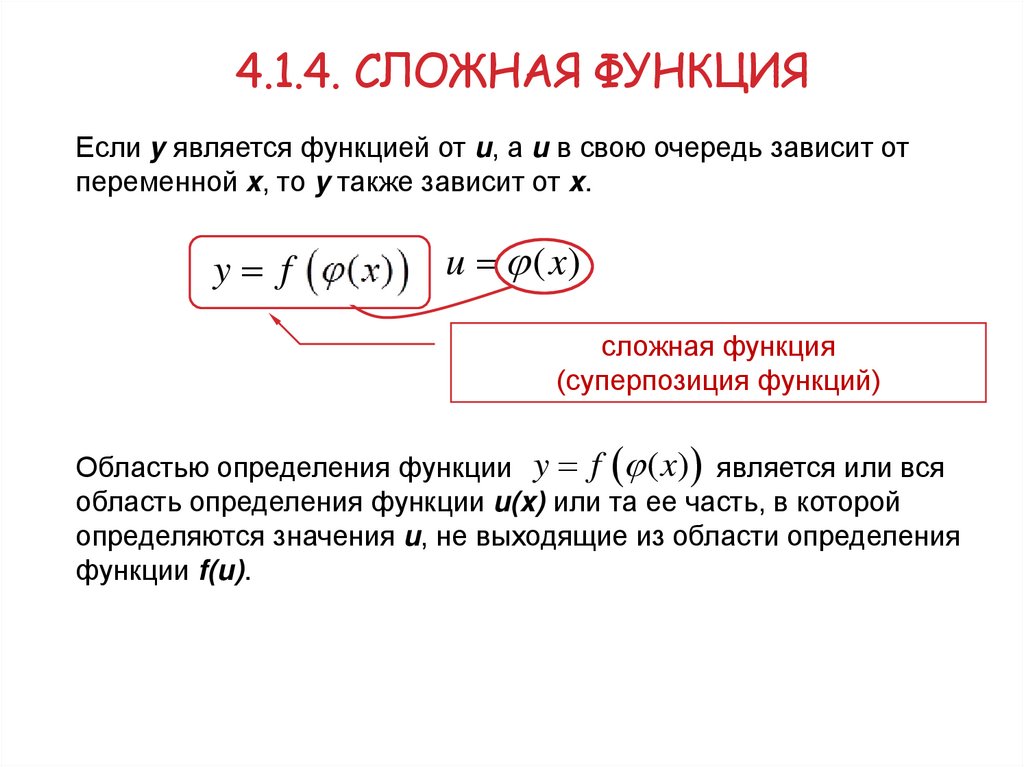 4.1.4. Сложная функция