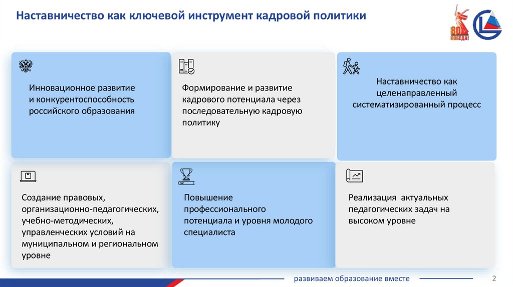 Наставничество как ключевой инструмент кадровой политики
